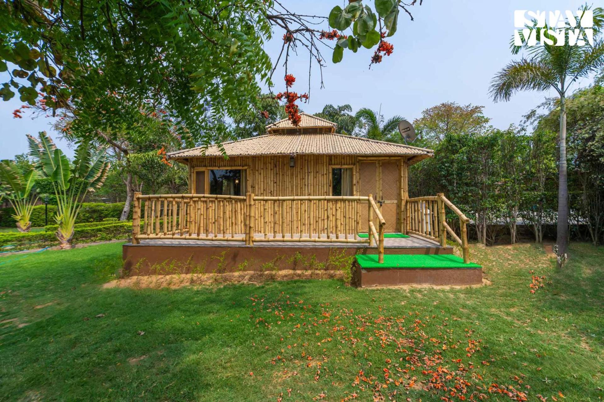 Stayvista At Maple Farms With Pool, Bbq & Bonfire Sohna Exterior foto